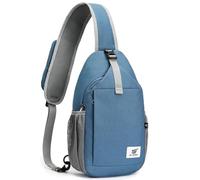 SKYSPER Sling Bag RFID Cross Body Bag Recycled Crossbody Backpack Travel Daypack(Ash Blue)