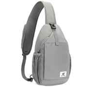 SKYSPER Sling Bag RFID Cross Body Bag Recycled Crossbody Backpack Travel Daypack(Gray)