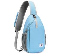 SKYSPER Sling Bag RFID Cross Body Bag Recycled Crossbody Backpack Travel Daypack(Skyblue)