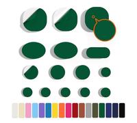 Skystuff 45 Pieces Down Jacket Patches Nylon Repair Tape Self-Adhesive Repair Patch for Jacket Tent Outerwear Repair, Round and Oval Shape