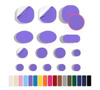 Skystuff 45 Pieces Down Jacket Patches Nylon Repair Tape Self-Adhesive Repair Patch for Jacket Tent Outerwear Repair, Round and Oval Shape