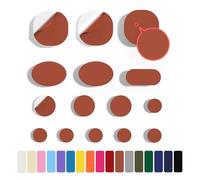 Skystuff 45 Pieces Down Jacket Patches Nylon Repair Tape Self-Adhesive Repair Patch for Jacket Tent Outerwear Repair, Round and Oval Shape