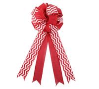 Skystuff Red Bows for Christmas Tree Topper, Large Red Bow Christmas Tree Topper, Christmas Bows Xmas Decoration for Wreath, Door and Garland (21x10 inches)