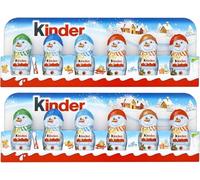 SKYTE® 15g x 12 Kinder Chocolate Figures Bundle, Milk Chocolate Christmas Mini Figure, Perfect Stocking Filler Christmas Chocolate Gift - 2 Pack of 90g