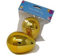 SKYTE® 2 Pack Easter Egg Large Golden Refillable Bunny Egg Hunt Bonnet Craft Decor Accessories Made With plastic Useful for Easter Egg Hunt Games, 10 x 7.5cm