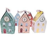 SKYTE® 25 Boxes Advent Calendar Kit - Make Your Own Festive House Boxes - Size of Each Box: 5 x 5 x 8.5cm -XK0081