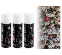 SKYTE® 3 x Christmas Snow Spray Artificial Decoration For Real Snow Effect Tree Party Festive Xmas Window Flake Decoration Plant Stencils 200ml