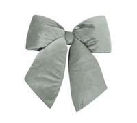 SKYTE® 30cm x 32cm Christmas Velvet Sliver Bow, Large Door Bows Christmas Tree, Wreath Bow Festival Wrapping for Christmas Tree Fireplace Home Front Door Decorations
