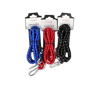 SKYTE® 3x CARABINER BUNGEE CORD 150CM LONG Heavy Duty Bungee Cords Tarpaulin Elastic BUNGY Cords Tent/Tarp Fixings Luggage Tie Downs Elastic Rope Up To 25KG