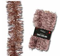SKYTE® 5M Luxury Metallic Tinsel Garland Very Long Christmas Tinsel Shiny Christmas Party Indoor and Outdoor Decorations Tree Skirts (ROSE GOLD)