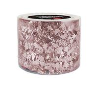 SKYTE® 6.5m Christmas Tinsels with stars, Rose gold Garland for Christmas Tree Decoration, Thick & Thin Metallic Chunky Tinsel for Xmas Party Wall Garland Tree Indoor and Outdoor Décor