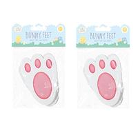 SKYTE 60Pk EASTER BUNNY FEET FOOTPRINT EGG HUNT RABBIT Paw Print Reusable Also great for a wide variety of Easter Arts & Crafts,8 x 5 x 0.5 cm