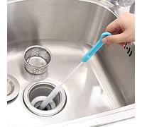 SKYTE® 73CM White Flexible Sink & Radiator Cleaning Brush Waterpipe Drain Dredge Tool Bath Plug Long Hair Cleaner Overflow Unblocker Cleaner Stick