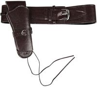 SKYTE® Adult Authentic Cowboy Holster and Belt Costume Accessory Set - Perfect for Fancy Dress, Gun Holster Brown