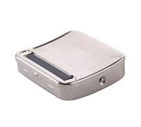 SKYTE® Automatic Rolling Box, Cigarette Rolling Machine Portable Metal Box for Rolling Tobacco, Smoking Roller and Storage Case (Silver)