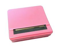 SKYTE® Automatic Rolling Tin Cigarette Machine Portable Metal Box for Rolling Tobacco, Smoking Roller and Storage Case (Pink)