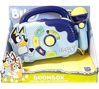 SKYTE Bluey Boombox Sing-Along Toy with Flashing Lights, Microphone, and Songs, Blue (BOOMBOX)