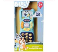 SKYTE Bluey Boombox Sing-Along Toy with Flashing Lights, Microphone, and Songs, Blue (MY FIRST REMOTE CONTROL)