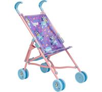 SKYTE Bluey Boombox Sing-Along Toy with Flashing Lights, Microphone, and Songs, Blue (STROLLER) (STROLLER)