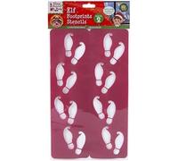 SKYTE® Christmas Elf Mini Santas Footprint Stencils Decoration Naughty Elf,Reusable, Plastic(10.01 x 0.1 x 3cm)
