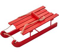 SKYTE® Christmas Sled Ornament Miniature Sleigh Rustic Wood Sled Model Mini Desk Ornament Christmas Tree Decorations for Mantel, Door, Bookshelf Xmas Party Supplies, Elves Behaving Badly Accessories