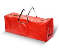 SKYTE® Christmas Storage Bags & Boxes Decoration Wreath Wrapping Paper Lights Storage Xmas Tree Christmas Accessories Tearproof (Red Decoration Storage Bag With Handles)