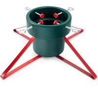 SKYTE® Christmas Tree Stand for Live Tree, Adjustable Metal Tree Holder for Real Christmas Tree up to 2.4m Ft, Heavy Duty Large Stand Base for Xmas Tree Decoration 50-120mm Trunk Diameter