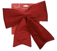 SKYTE® Christmas Velvet Bow, 30cm x 32cm Large Red Door Bows Christmas Tree Bow Christmas Wreath Bow Festival Wrapping for Christmas Tree Fireplace Home Front Door Decorations - Red-7082/OB