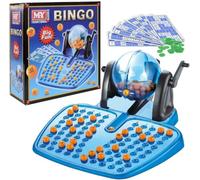 SKYTE Complete Classic Bingo Game Set, Traditional Family Game, Educational 72 Cards and 90 Numbered Balls for Children and Adults