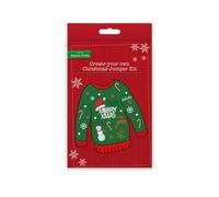 SKYTE® Create Your Own Christmas Jumper Kit Decoration Xmas Snow Santa Snowman Reindeer Festive Craft Hang Decorations Merry Christmas Decorative Decor Ornaments Party Decor Gifts for Kids and Adults