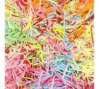 SKYTE® Easter Shredded Tissue Paper for Hamper Baskets Decoration Gift 50g Packaging and Gift Box Filling Arts & Craft Kraft (Multicolour)