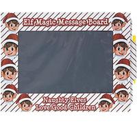 SKYTE® Elf Corner Elves Magic Slate Message Board, Elves Behaving Badly Naughty Elf Secret Messages Kids Easy To Use and Useful for Message, Large Size 10.5" X 7.5"