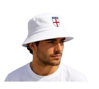 SKYTE England Bucket Hat St George's Cross Polyester Sun Hat Essential Football Fan Gear for Men & Women World Cup & St George's Day Euro Soccer Celebration One Size Fits All White