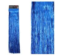 SKYTE® Foil Christmas Lametta Decorative Tinsel Strands Xmas Decoration Garland Angel Hair Tinsel Curtain Shiny Christmas Party Indoor and Outdoor Decorations 50cm (Blue)
