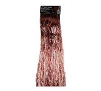 SKYTE® Foil Christmas Lametta Decorative Tinsel Strands Xmas Decoration Garland Angel Hair Tinsel Curtain Shiny Christmas Party Indoor and Outdoor Decorations 50cm (Rose Gold)