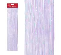 SKYTE® Foil Christmas Lametta Decorative Tinsel Strands Xmas Decoration Garland Angel Hair Tinsel Curtain Shiny Christmas Party Indoor and Outdoor Decorations 50cm (White)