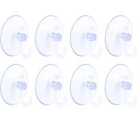 SKYTE® Large 18pk Clear Suction Hooks | Rubber Sucker Pads with Metal Hook | Strong Hanging Hook for Christmas Hanging Decorations Signs Mirror Glass Kitchen Bathroom Wall Festivals Decorations