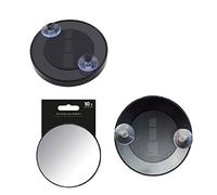SKYTE® Magnifying Mirror 9cm Glass Cosmetics Round Enlargement Mirror with Suction Cups for Makeup, Shaving, Tweezing, Blackhead/Blemish Removal (10x Magnifying)