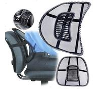 SKYTE Mesh Back Support for Office Chair Ergonomic Mesh Lumbar Support Cushion with Elastic Strap Back Rest Back Pain Relief for Home Office Car Seat,Black, 39cm x 38cm x 20cm