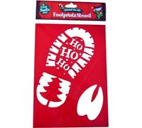 SKYTE® Pack of 2 Santa Footprints Left Right & Rudolf Red Hoofprints Edward Elf, Novelty Christmas Decorations, 25cm x 12cm