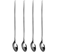 SKYTE® Pack of 4 Latte Spoons Long Handle Stainless Steel Spoon Ideal for Coffee Tea, Espresso,Hot Drinks 21Cm L