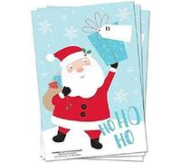 SKYTE® Pack of 6 Giant PVC Plastic Christmas Santa Sacks - Santa Claus & Gift 30" x 20"
