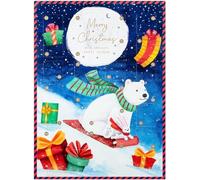 SKYTE® Polar Bear Chocolate Advent Calendar 24 Days Eat Your Way Through December With This Christmas Advent Calendar Chocolate Lover's Mouthwatering Milk Chocolate Cream Filled Chocolates 50g