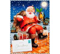 SKYTE® Santa Milk Chocolate Advent Calendar 24 Days Christmas Countdown Family And Friends Chcoclate Gift Includes 24 Delicious Milk Chocolates Mouthwatering Milk Chocolate 50g