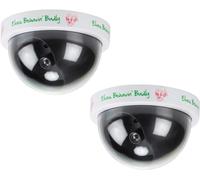 SKYTE® Set of 2 Naughty Little Xmas Elf Dummy Surveillance Camera with Flashing Light Hanging decoration