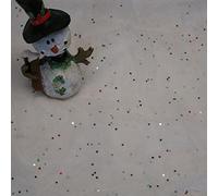 SKYTE® Snow Blanket Snow Drape with Silver Glitter, 91 x 115 cm for Christmas Decoration Under the Christmas Tree - Thick White Soft and Fluffy Fake Snow Cover for Holiday Decor and Winter Displays