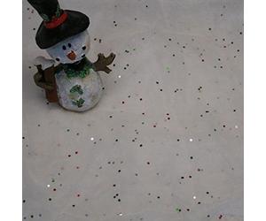 SKYTE® Snow Blanket Snow Drape with Silver Glitter, 91 x 115 cm for Christmas Decoration Under the Christmas Tree - Thick White Soft and Fluffy Fake Snow Cover for Holiday Decor and Winter Displays