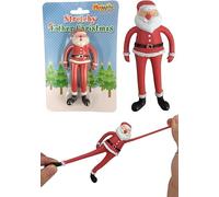SKYTE® Stretchy Father Christmas Santa Fun Present Stocking Filler - Secret Santa Gift 12cm A great stocking filler or gift for a party bag NOVELTY