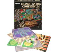 SKYTE Traditional Board Games Set Family Classic Compendium with Chess Ludo Backgammon Checkers Multiple Multicoloured Boards Sturdy Pieces Entertaining Social Play at Home for All Ages