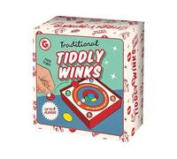 SKYTE® Traditional Tiddlywinks Tiddly Winks Family Game - Classic Family Retro Skill for 2-4 Players